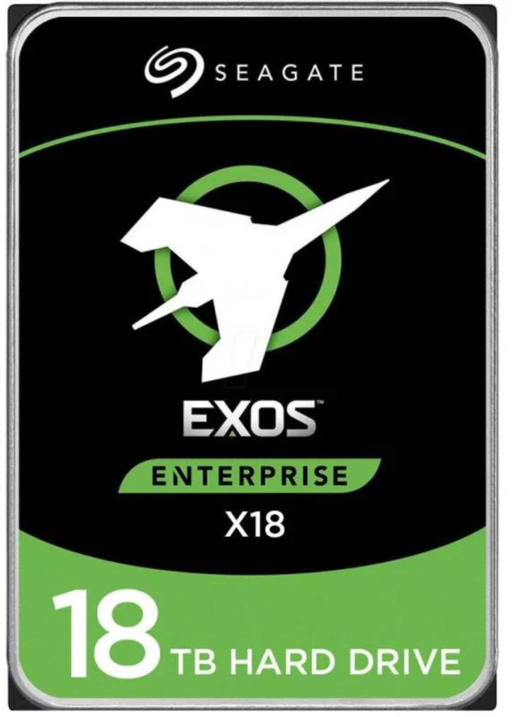 Seagate 18TB 3.5' SATA EXOS X18 Enterprise 512E/4KN INTERNAL 3.5 SATA DRIVE - ST18000NM000J