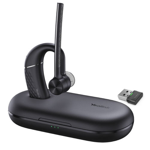 Yealink BH71 Pro Bluetooth Wireless Mono Headset,USB-C-A,Mobile/PC,4-Mic Noise Cancellation,Hybrid Worker,130FT Range, 10H Talk Time