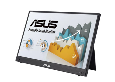 ASUS MB16AMTR 16'' ZenScreen Touch Portable Monitor, FHD (1920 x 1080), IPS, 10-point touch, Built-in Battery, Hybrid Signal Solution, Mini-HDMI