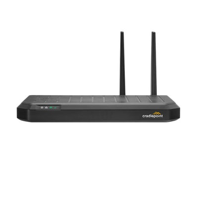 Cradlepoint E102 Small Branch Enterprise Router, Cat 7 LTE, Essential Plan, 2x SMA cellular connectors, 5x GbE RJ45 Ports, Dual SIM, 3 Year NetCloud