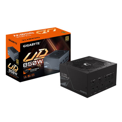 Gigabyte UD850GM PG5 (rev. 2.0) 850W ATX PSU Power Supply  80 PLUS GOLD Fan Type 120mm Hydraulic Bearing(HYB)fan  >100,000 hours